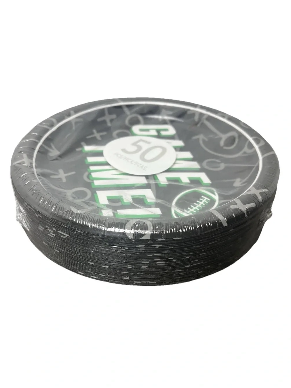 50 ct Football dessert Paper Plates 6.75” Dia. Party Supplies‎ Game Time